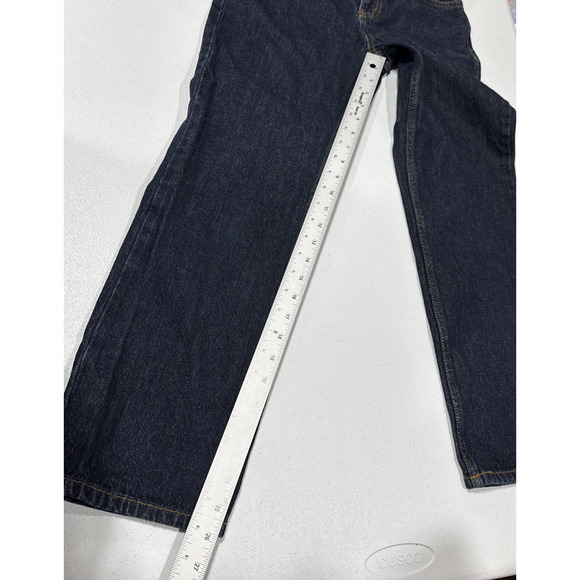 Cat & Jack Boys Relaxed Straight Blue Denim Jeans Size 14 Adjustable Waist - Picture 9 of 10